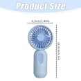 thumbnail image 4 of Dailihome Purple Handheld Mini Fan, 3 Speed Adjustable USB Rechargeable Battery Operated Fan, Compact Personal Travel Fan for Makeup Eyelash and Outdoor Activities, 4 of 9