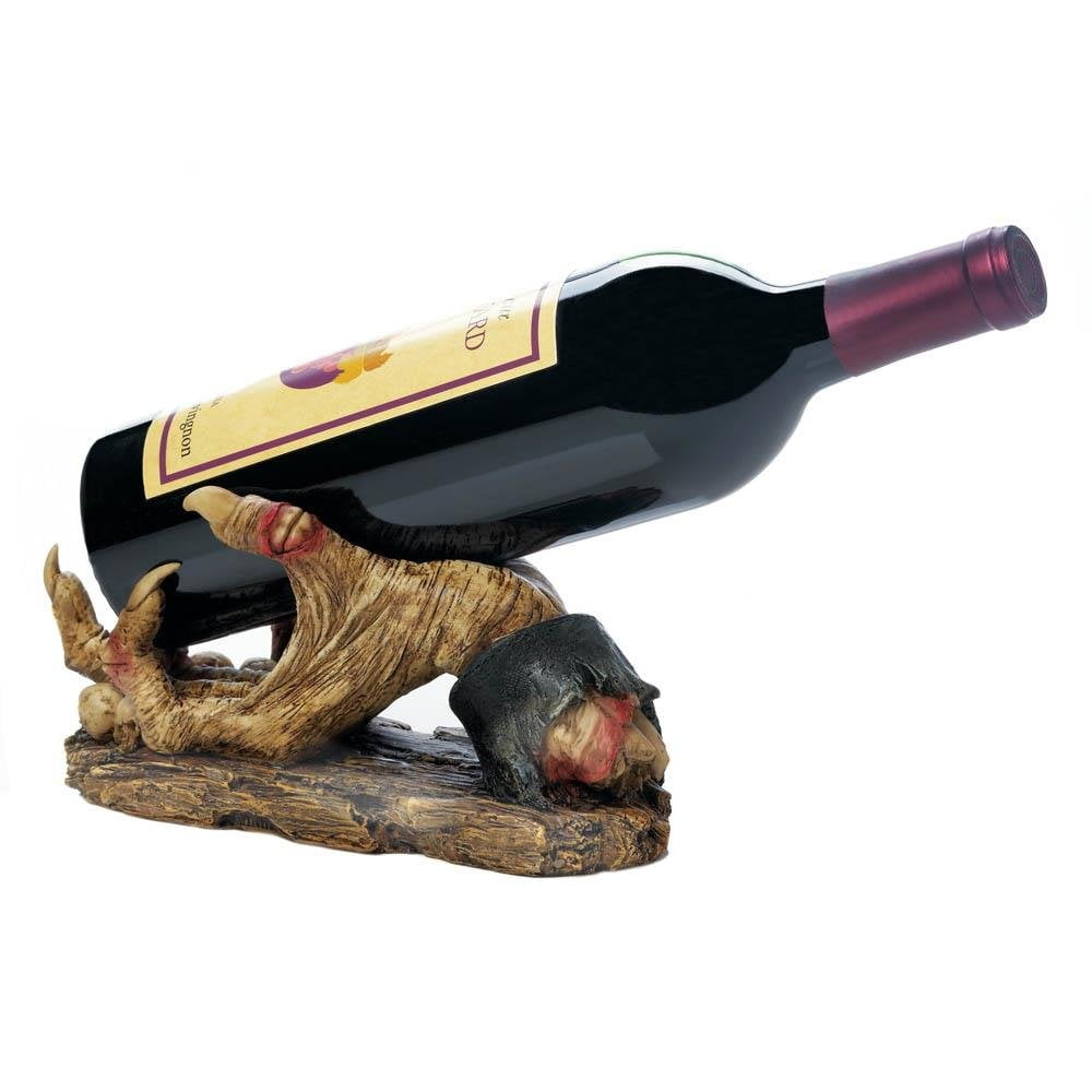 Funny Wine Bottle Holder, Novelty Zombie Hand Single Display Tabletop