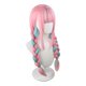thumbnail image 1 of Peluca de cosplay con trenza rosa y azul de 55 cm sintética para anime, 1 of 3