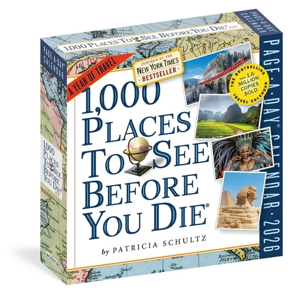 1,000 Places to See Before You Die Page-A-Day(r) Calendar 2026: A Year of Travel, (Paperback)