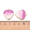 thumbnail image 4 of Rack Plating Alloy Enamel Pendants Cadmium Free & Nickel Free & Lead Free Light golden Heart Charm Mixed color 25.5x23x2mm Hole: 2mm Alloy+Enamel, 4 of 4