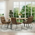 thumbnail image 4 of Homy Casa 5 Piece Dining Room Set - Rectangular Dining Table and 4 Industrial Side Chairs for 4 Person, 4 of 12