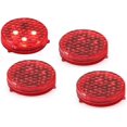 thumbnail image 1 of Paquete de 4 alarmas universales para puerta de coche, luces LED estroboscópicas de seguridad anticolisión, lámpara reflectora abierta con 3 modos de parpadeo rojo Sincero Electrónica, 1 of 4