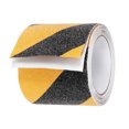 thumbnail image 1 of Cinta antideslizante de 4 pulgadas x 16.5 pies, cinta de malla frosted autoadhesiva para escalones, negro/amarillo, 1 of 5