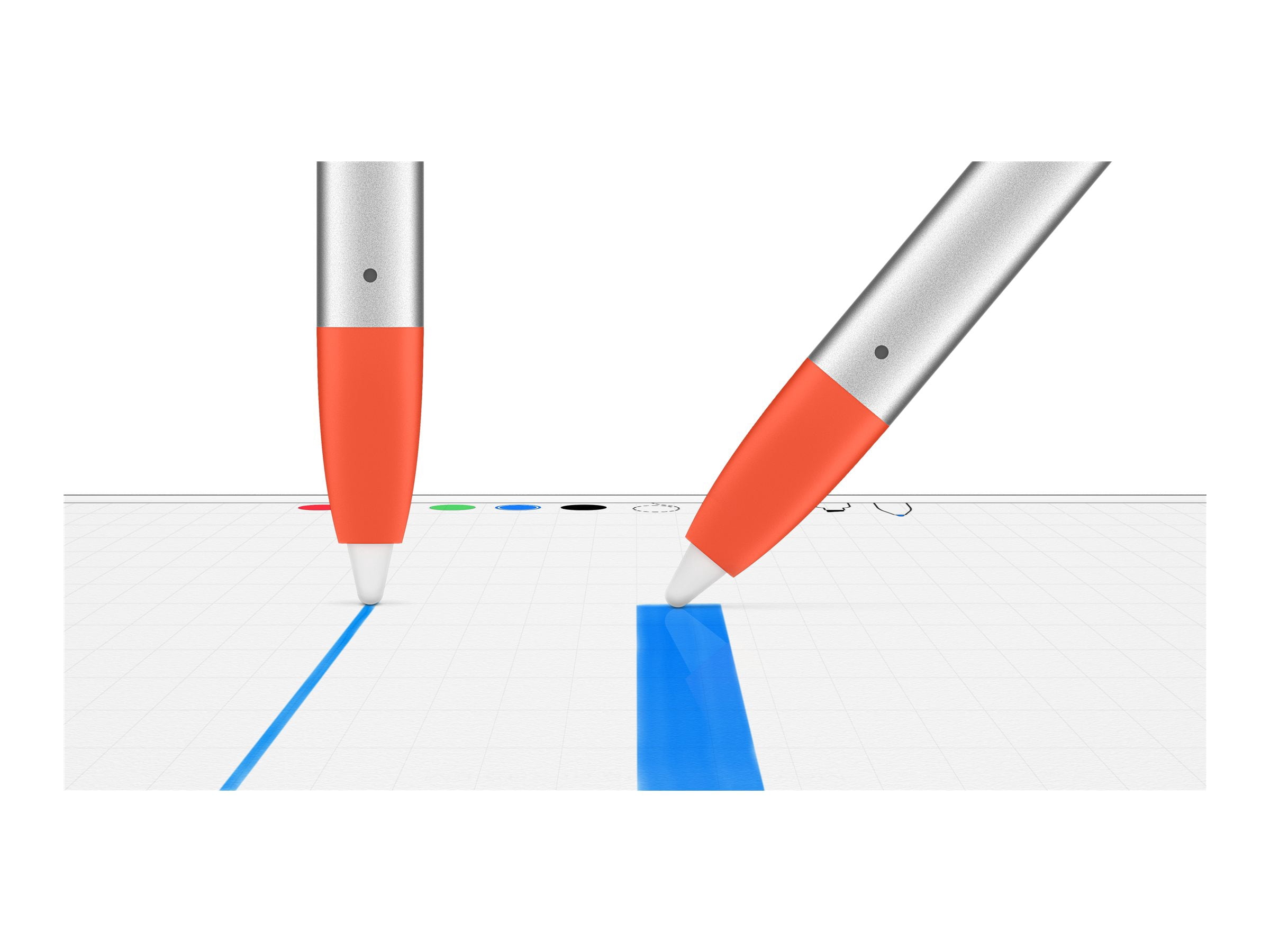 Logitech Crayon Stylus for Tablets Aluminum Pen Silicone Tip 914000031