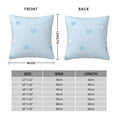 thumbnail image 4 of YFYANG Square Decorative Throw Pillow Case (Without Pillow Insert), Cute Blue Heart Pattern Bedroom Sofa Car Cushion Cover, 20"x20", 4 of 9