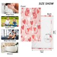thumbnail image 6 of Yayeee 100% Cotton Hand Towels for Bathroom 16" x 28" Soft Absorbent Kitchen Towel, Bunnies and Hearts, 6 of 7