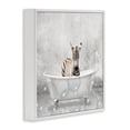 thumbnail image 2 of Stupell Industries Rustic Lodge Baby Zebra Bath Time White Framed Giclee Art, 17 x 17, by Kim Allen, 2 of 7