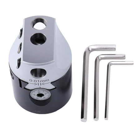 

2Inch 50Mm F1 Type Boring Head 12Mm Lathe Boring Bar Milling Holder For Mt2 Mt3 R8 Milling Machine Tools With Hex Wrenches