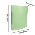 thumbnail image 6 of 1 Inch Binders 2 Ring, Soft 2 Ring Binder, Cute 1" Binder, Plastic Ring Binder, Flexible Binder, One Inch Binder, Thin Binder, Office Supplies, Classroom Must Haves, 9.5" X 5.5" , Green 1pc, 6 of 6