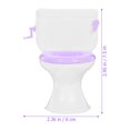 thumbnail image 5 of KAKOWELY Asiento de inodoro en miniatura para casa de muñecas, 5 piezas, modelo de casa de muñecas, accesorio de baño, minimuebles de decoración, 5 of 5