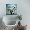 thumbnail image 4 of JEUXUS Vintage Butterfly Canvas Wall Decor Prints Retro Inset Artwork Animal Picture for Girls Bedroom Bathroom Living Room Spa nursery Home Wall Decor Ready To Hang 16x16 inch, 4 of 4