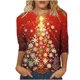 thumbnail image 2 of Neewe Womens Crewneck Long Sleeve Tops MXsual Dots Fall Christmas 2025 Tshirts Shirts, 2 of 5