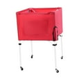 thumbnail image 5 of Vsenkes Rolling Sports Ball Cart Convenient Ball Storage Bin for Football Toy Garage Red, 5 of 9