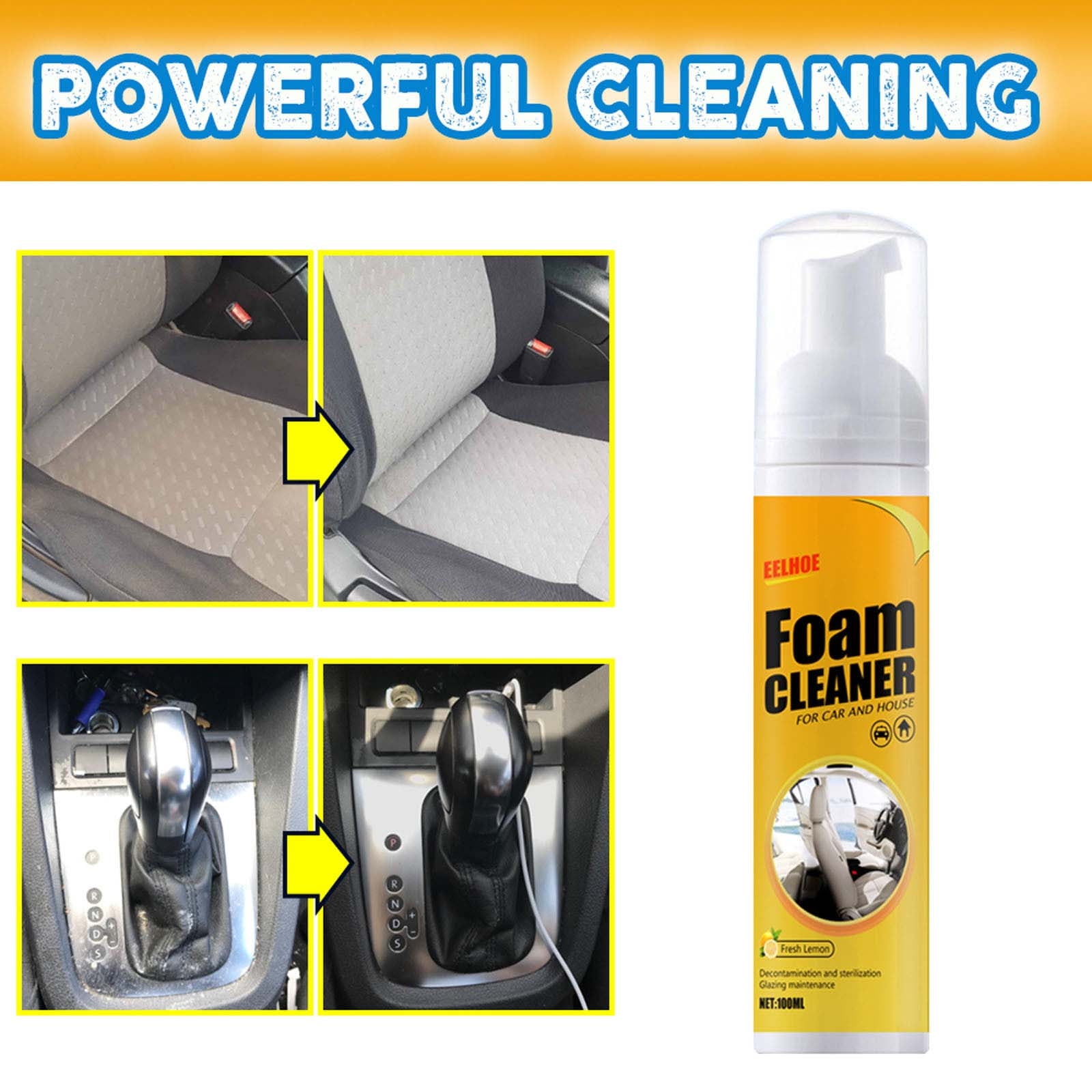 500ml Car Interior Multi Function Foam Cleaner Car Seat Multipurpose Foam  Cleaner for Car House - China Aerosol Spray, Car Care Products