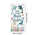 thumbnail image 3 of Marine Animals Banner Under the Sea Theme Ocean Decorations Colorful Design for Kids Party Event, 3 of 7