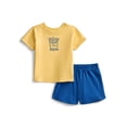 thumbnail image 6 of Wonder Nation Baby Boys Graphic Tee and Shorts Outfit Set, 6-Piece, Sizes 0M-24M, 6 of 7