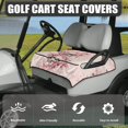thumbnail image 3 of Yuyamidu Skull Golf Cart Seat Covers Pink Flowers Club Car Seat Towel Blanket with 4 Front Pockets Fashion Golf Cart Cushion Covers, 3 of 7