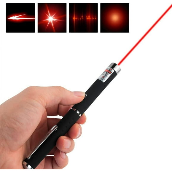 Laser Pointer for Cats Dogs Pet Interactive Toys Laser Presentation Remotes Red Green Purple Light Laser Pointer for Cats Chargeable (1 PCS Pack Red Light, Without Battery)