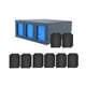 thumbnail image 5 of Caja para baraja de cartas, almacenamiento para naipes con 8 divisores de cartas, ofrece espacio para más de Azul negro, 5 of 9