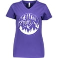 thumbnail image 3 of Inktastic Yellowstone National Park- Mountains Women's V-Neck T-Shirt, 3 of 5