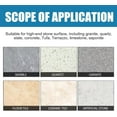 thumbnail image 6 of Pakyozj Stone Stain Remover, Stone Crystal Plating Agent, Granite Quartz Countertop Stain Remover, Marble Stain Remover, Stone Polishing and Coating Agent, 6 of 7