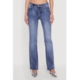 thumbnail image 3 of Women's Trendy Mid Rise Whiskered Bootcut Jeans, 3 of 4