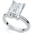 thumbnail image 4 of Pompeii 3Ct Emerald Solitaire Moissanite Engagement Ring in White Yellow or Rose Gold (,), 4 of 4
