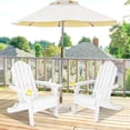 thumbnail image 3 of Silla Plegable Costway Adirondack Patio Resistente a la Intemperie Blanco, 3 of 10