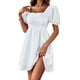 thumbnail image 5 of SAYOO Vestido de manga corta de cuello cuadrado SAYOO  moda, 5 of 9