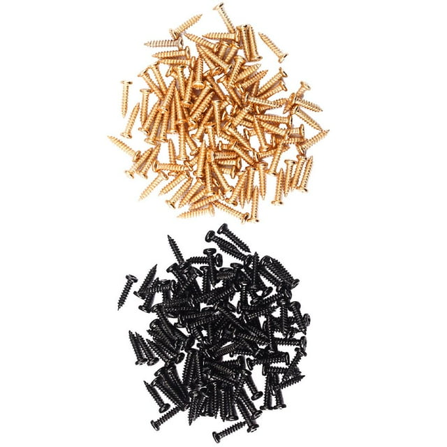 Tornillos ontaje Clavija Ajuste 200 Piezas para Bajos de Guitarra Sunnimix Tornillos de clavija de afinación