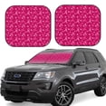 thumbnail image 1 of Balery Breast Cancer Awareness6 Parasol para parabrisas de coche de 2 piezas | Parasol plegable para parabrisas delantero de coche para la mayoría de sedanes-Small, 1 of 6