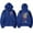 Blue, variant on KornFollow The Leader Merch Unisex Oversized Fleece Zip-Up Hoodie - Kangaroo Pocket Long Sleeve Casual Streetwear