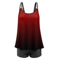 thumbnail image 3 of Womens Plus Size Tankini Swimsuits Two Piece Bathing Suits Tummy Control Tye-Dye Print with Shorts, 3 of 7
