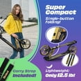 Skidee Scooter for Kids, Teens, Adults, 4 Adjustment Levels, Handlebar