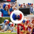 thumbnail image 3 of Jiibva Football Game Flag Colored Fan Wigs Hat, National Flag Afro Fan Wig Headgear Funny Headwear for Soccer Match Celebration Flag Colorful Event Hairband, 3 of 7