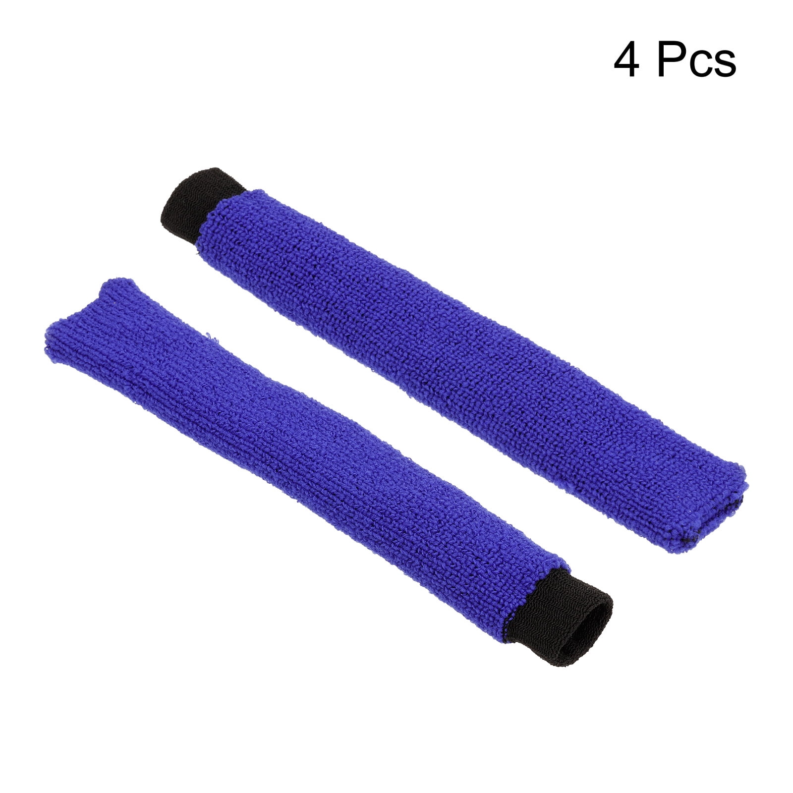 Unique Bargains Anti Skid Sweatband Nylon Racket Towel Grip Tennis Racquet Overgrip 4 Pack Blue