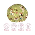 thumbnail image 6 of KLL Running Beagle Pattern Shower Cap & Bath Cap for Women,Reversible Oversized Waterproof Shower Caps for all Hair Lengths,Elastic Reusable Bathing Hair Cap, 6 of 7