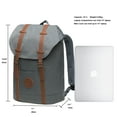 thumbnail image 2 of Lightweight Outdoor Backpack, KAUKKO Travel Casual Rucksack Laptop Daypack for 15"（6-9-Grey）, 2 of 5