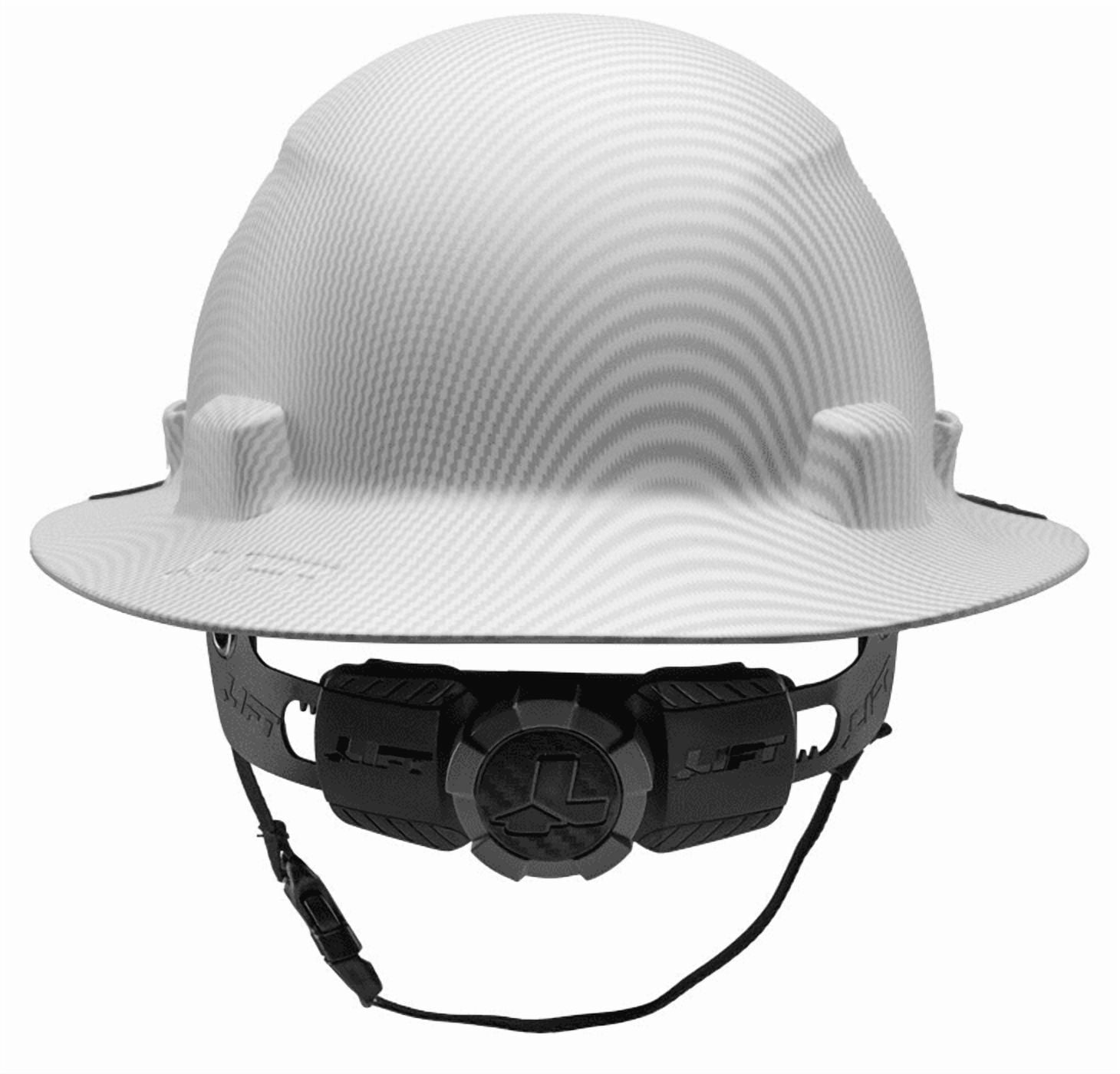 Lift Safety White Carbon iDAX HDPE Full Brim Vented Hard Hat Class C Z89.1 2014 Poly NEW