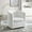 White, variant on Modway Prospect Tufted Performance Velvet Swivel Armchair in Pink