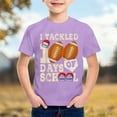 thumbnail image 2 of PMVFHDE T-Shirts Graphiques de Rentrée Scolaire pour Garçons Confortables Décontractés Col Rond Manches Courtes Coupe Ample Hauts pour Jeunes Enfants Violet, 10-11 Ans, 2 of 4
