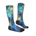 thumbnail image 4 of Lsque Colorful Winged Dolphin Printed Crew Socks Men's Women's LightWeight Thin Casual Calf Socks ,Knee High Socks,Cotton Socks, 4 of 9