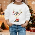 thumbnail image 4 of Christmas Sweatshirts for Girl 2025 Long Sleeve Crewneck Cute Reindeer Graphic Sweatshirt Xmas Holiday Pullover Tops, 4 of 5