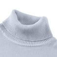 thumbnail image 6 of YLSDY Sweaters for Men Slim Fit Turtleneck Knitted Pullover Tops Winter Warm Basic Tops Plus Size Sweatshirts Soild Sweater Dark Gray L, 6 of 9