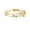 Gold, variant on Gold Plated Adjustable Criss Cross Band Ring with Round Clear Stones Simple Stackable Ring