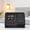 Black, variant on Zeiwohndc Fast Charge Wireless Pad With Digital Clock LED Night Light For Smartphones
