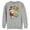 Athletic Heather, variant on Men's Lost Gods Laser Cats  Sweatshirt Athletic Heather X Large