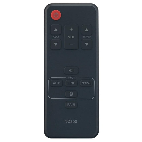 Allimity NC300 Replaced Remote Control Compatible with Sanyo Soundbar Speaker System NC300UH FWSB405F FWSB405FA FWSB405FP FWSB405FS