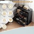 thumbnail image 3 of Ktaxon Black 3 Drawer Dresser Nightstand Modern Wood Chest of Drawers Bedroom Black Finish, 3 of 14